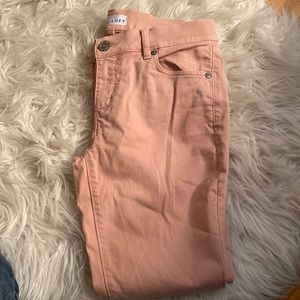 Women’s Cropped Pink Light Denim pants